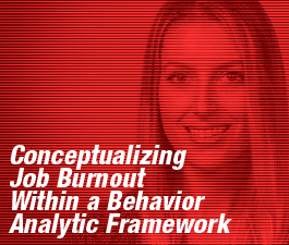 a square graphic representing Webinar Series: Conceptualizing Job Burnout within a Behavior Analytic Framework, November 2025
